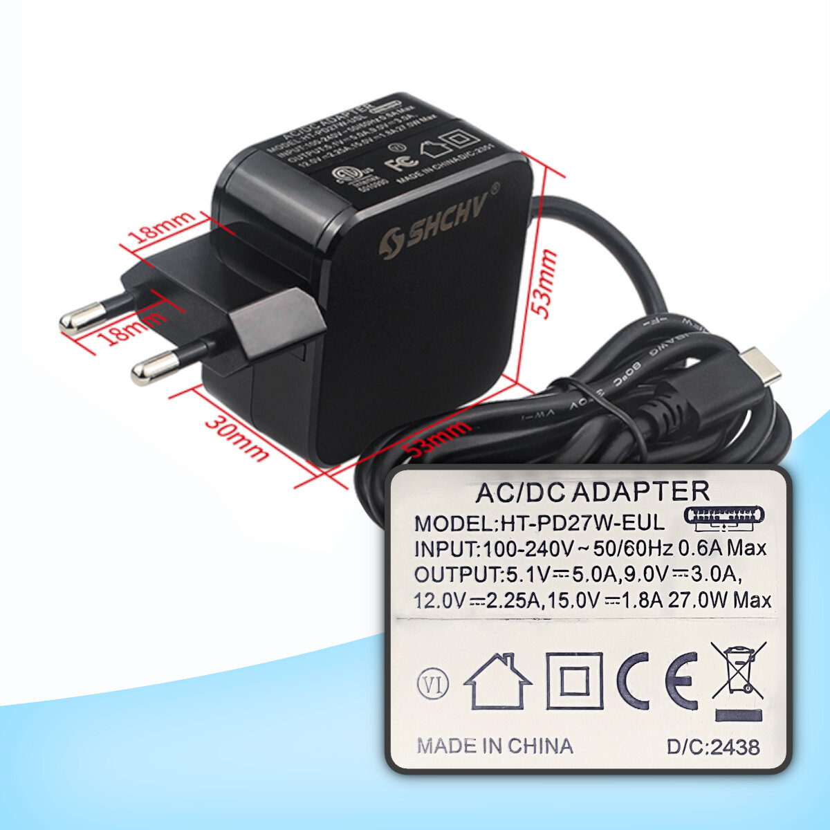 Блок питания с поддержкой Power Delivery, (для Raspberry Pi 5) — фото 1