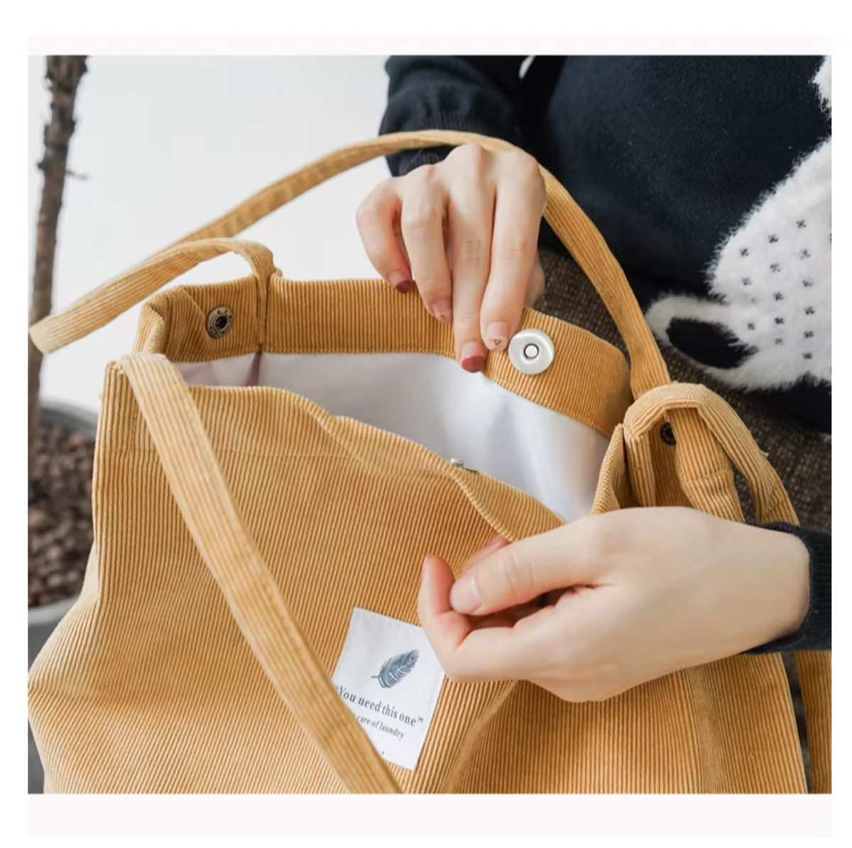 Сумка шоппер , фактура бархатистая, оранжевый, желтый — фото 1