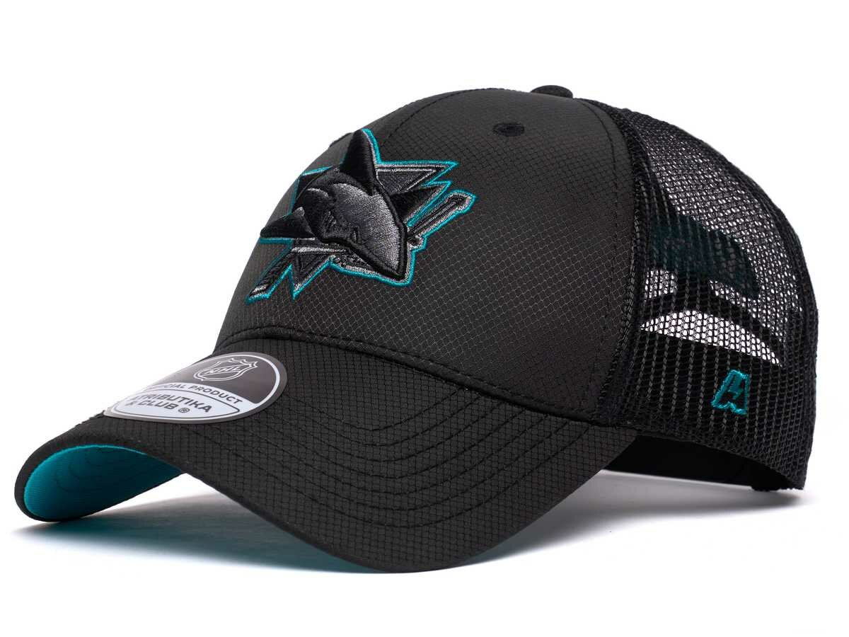 Бейсболка Atributika & Club San Jose Sharks для мужчин размер 55-58 черный