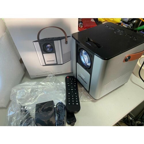 Проектор Akenori 888P Silver Black Full HD LCD беспроводная связь wi-fi 9313₽