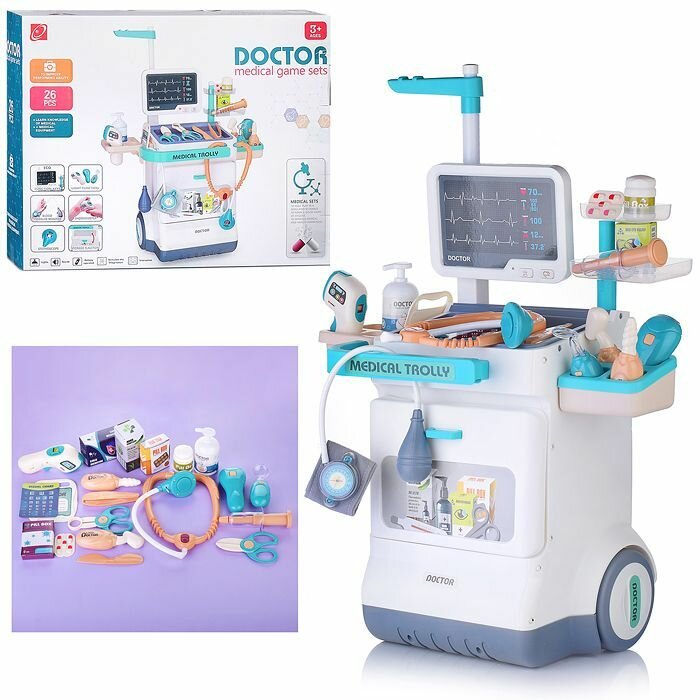 Набор доктора Oubaoloon "Medical Game Set", свет, звук, в коробке (660-89)