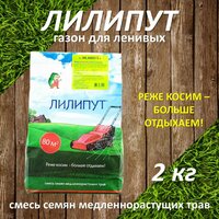 Газонная трава семена низкорослый газон лилипут 8 кг