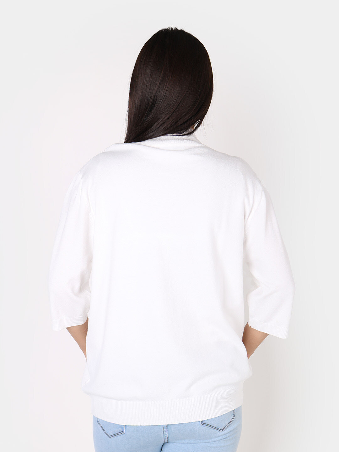 Водолазка , размер One Size, белый, — фото 1