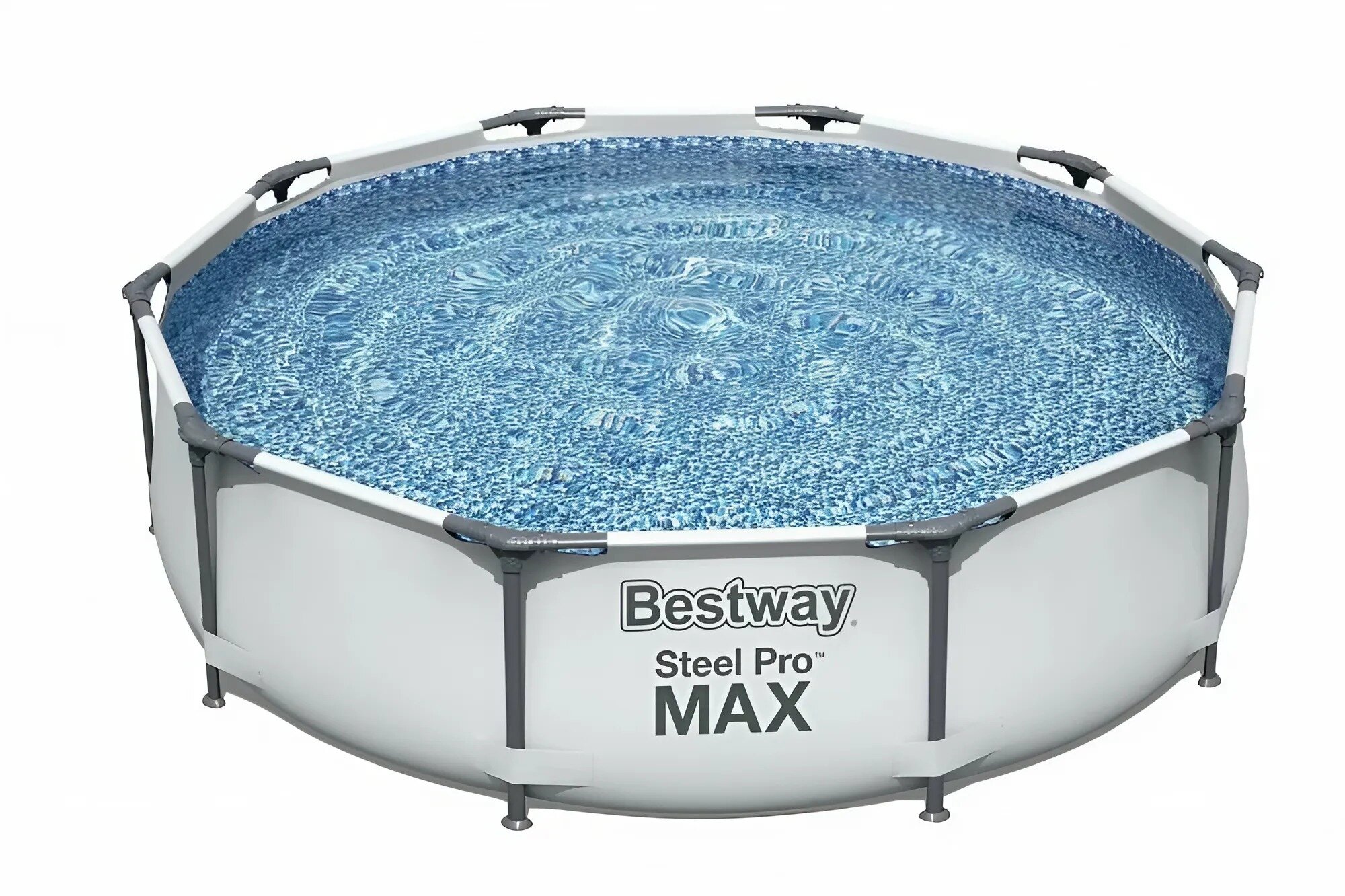 Бассейн Bestway Steel Pro Max 56406 круглый 305х76 см серый