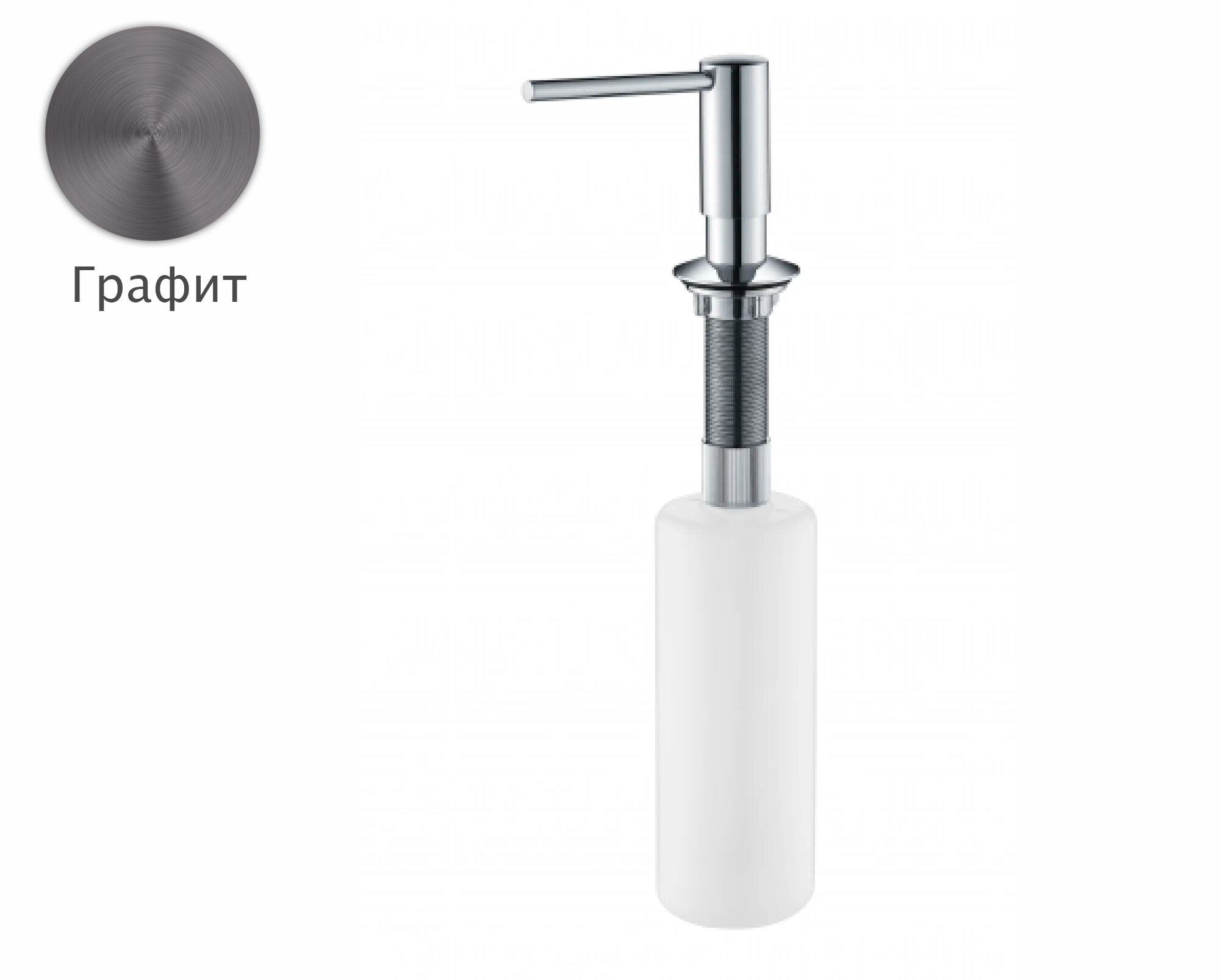 Дозатор для мыла Grocenberg AC0032BG, материал латунь, встраиваемый — фото 1