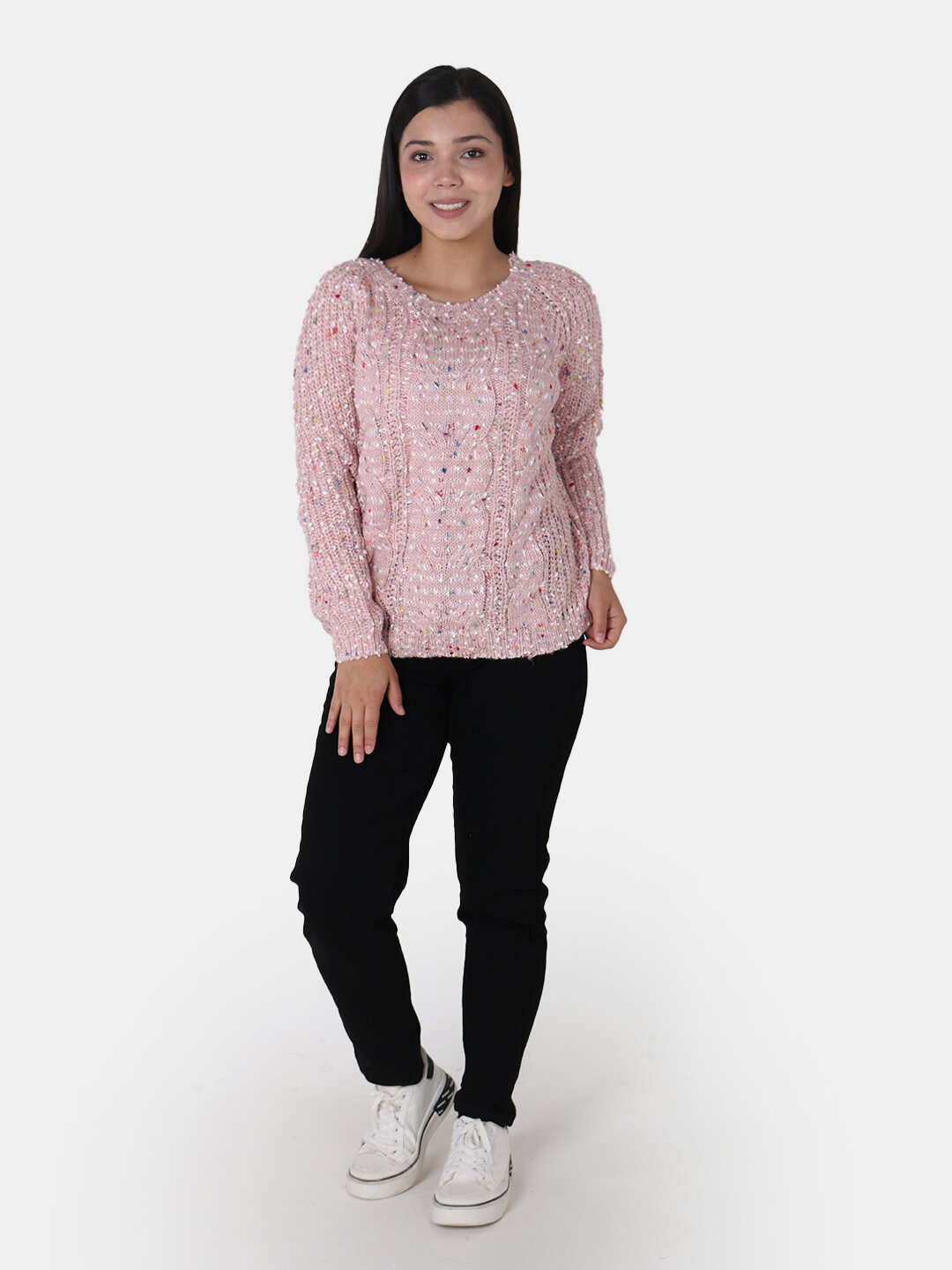 Джемпер , размер One Size, розовый, — фото 1