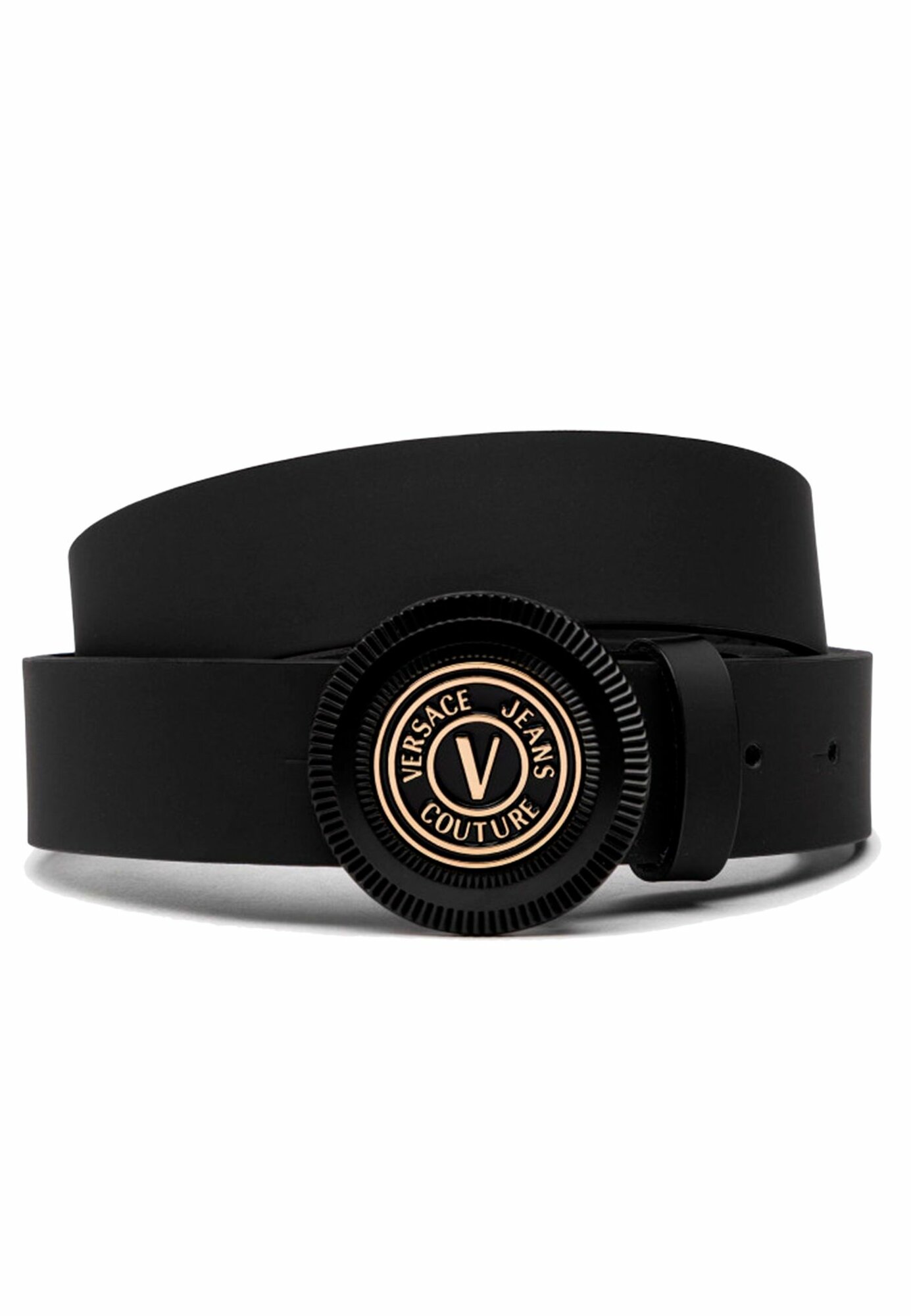 Ремень Versace Jeans Couture для мужчин, размер 85, черный