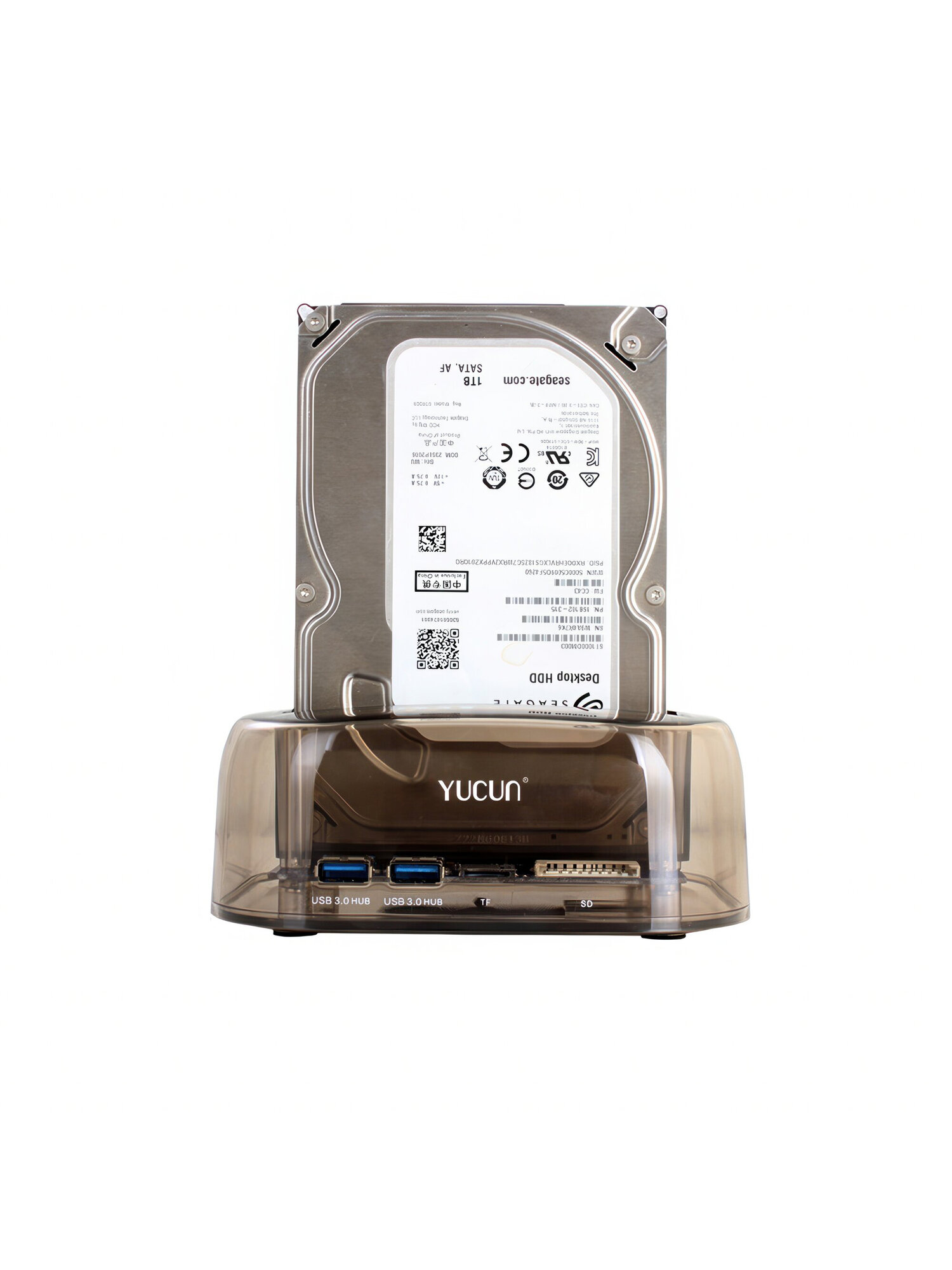 Док-станция для жестких дисков YUCUN YC-3329, 2.5/3.5, SATA, коричневый