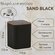 Ведро для мусора Fixsen SAND BLACK черное, пластик, 5 л