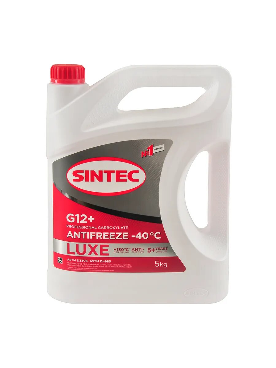Антифриз SINTEC LUXE G12+ красный 5 кг 990579