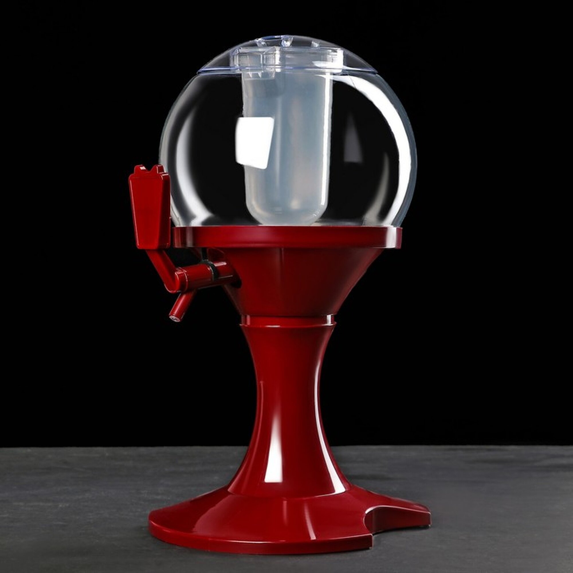 Пивная башня SKYPHOS «Сфера», 3л, пластик, 25.5х24х41 см, красный