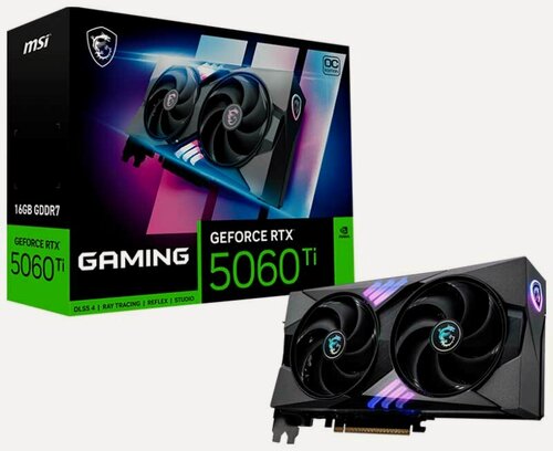 Изображение товара Видеокарта MSI GeForce RTX 5060 Ti 16G GAMING OC