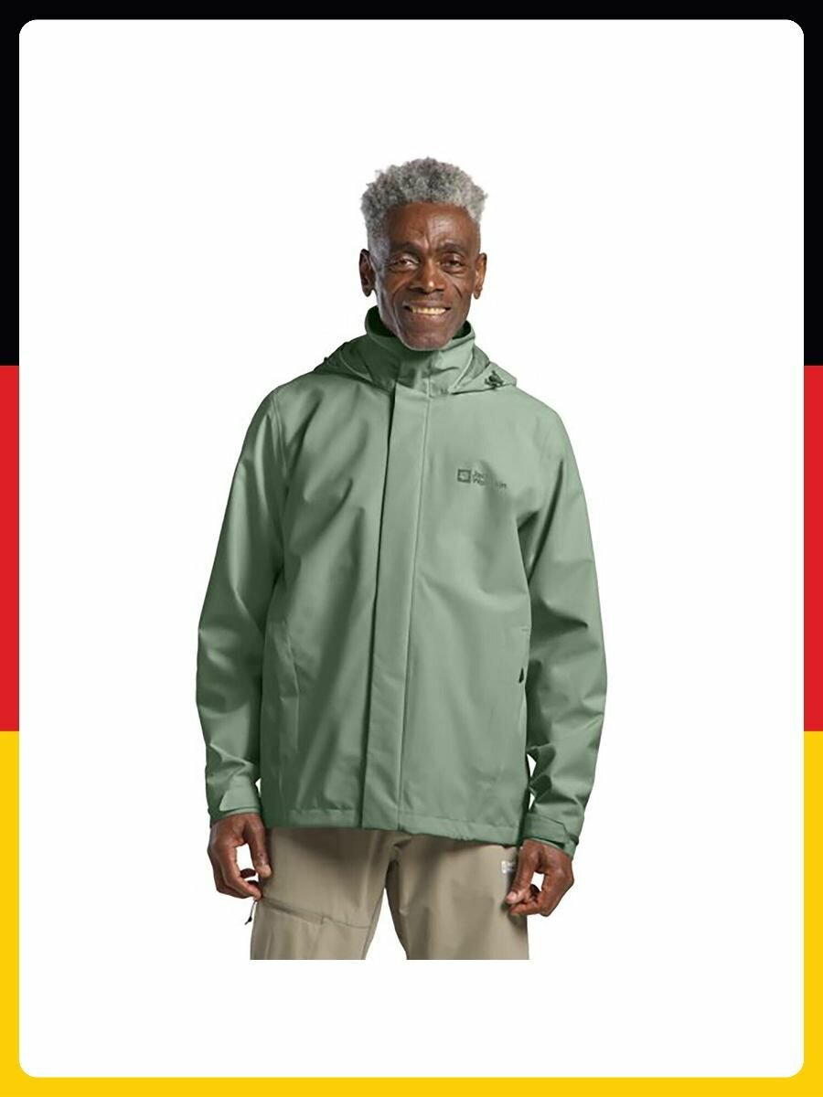 Куртка спортивная Jack Wolfskin Базовая коллекция, размер L (43/46), зеленый