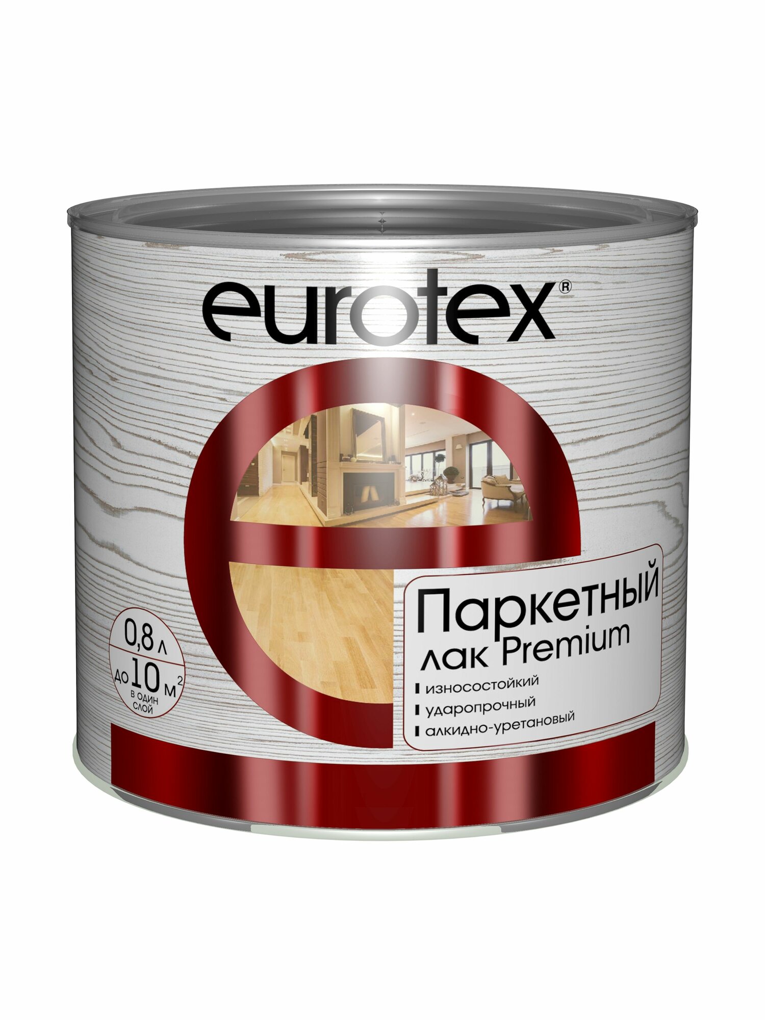 Евротекс-premium лак паркетный полуматовый 08 л