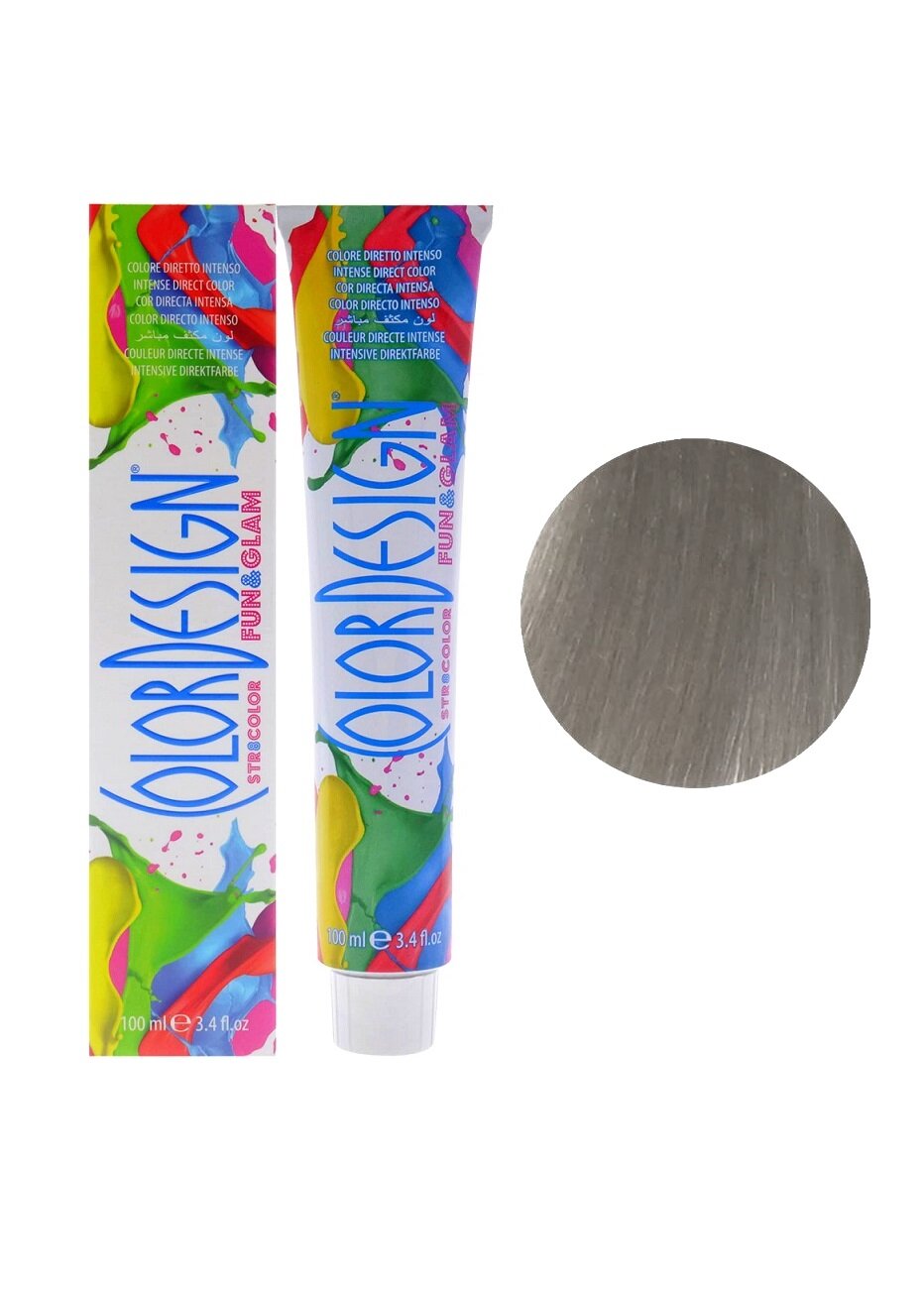 Пигмент прямого действия 100 мл Colordesign FUN&GLAM Direct Color Колор Дизайн - Colordesign SILVER MOON