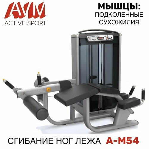 Профессиональный силовой тренажер для зала Сгибание ног лежа A-M54