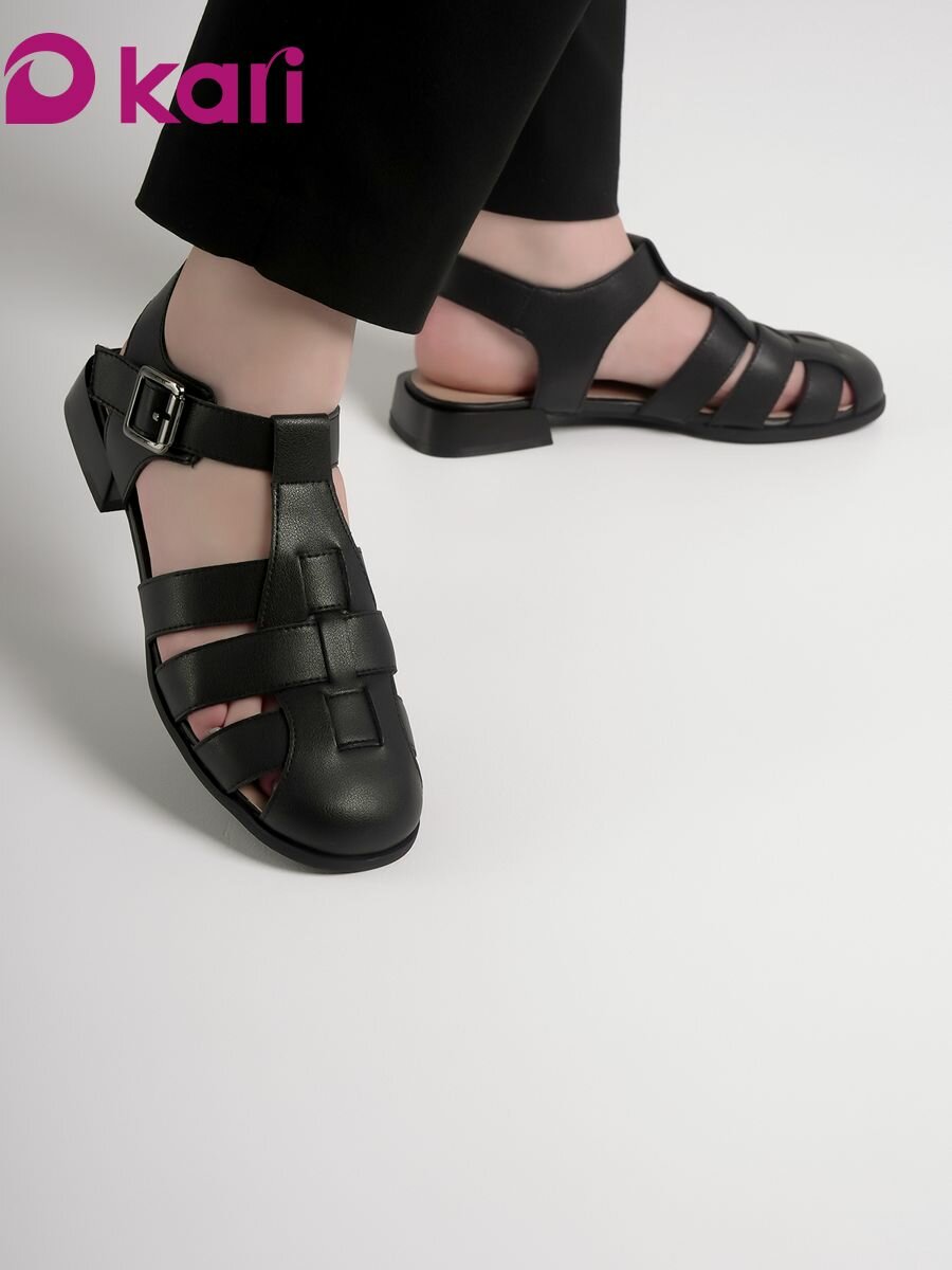 Сандалии kari, размер 39, черный
