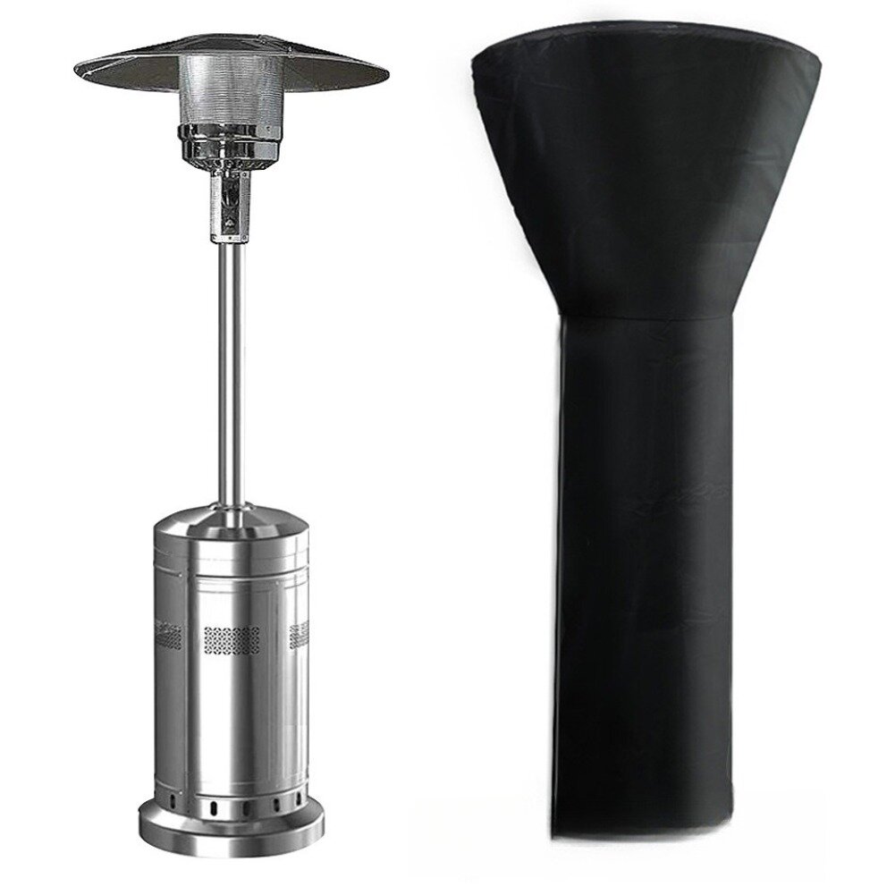 Чехол для обогревателя на патио защитный чехол для улицы водонепроницаемый с застежкой-молнией и светоотражающей лентой ткань Оксфорд