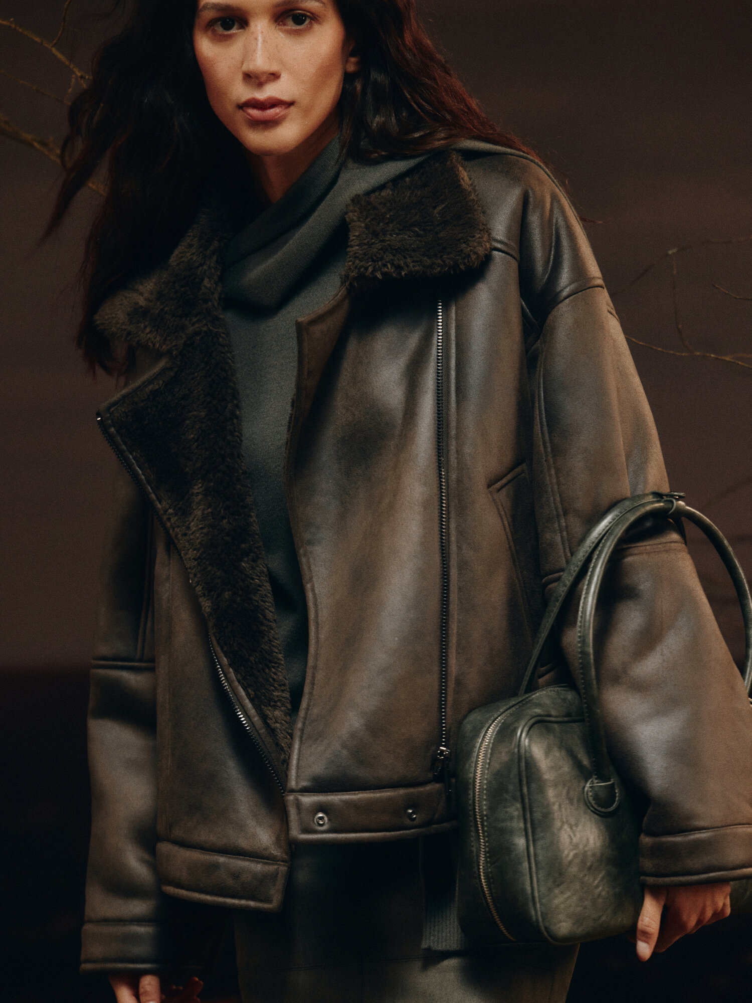 Дублёнка Zarina размер XL (RU 50) коричневый