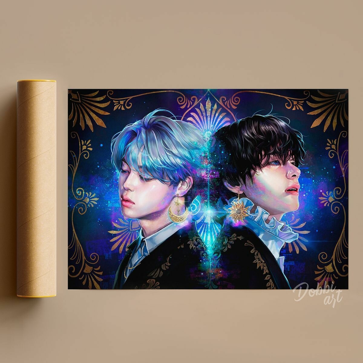 Постер BTS 60х80 см без рамы/ K-pop Корейский поп БТС плакат/ Декор стен комнаты подарок подруге девочке