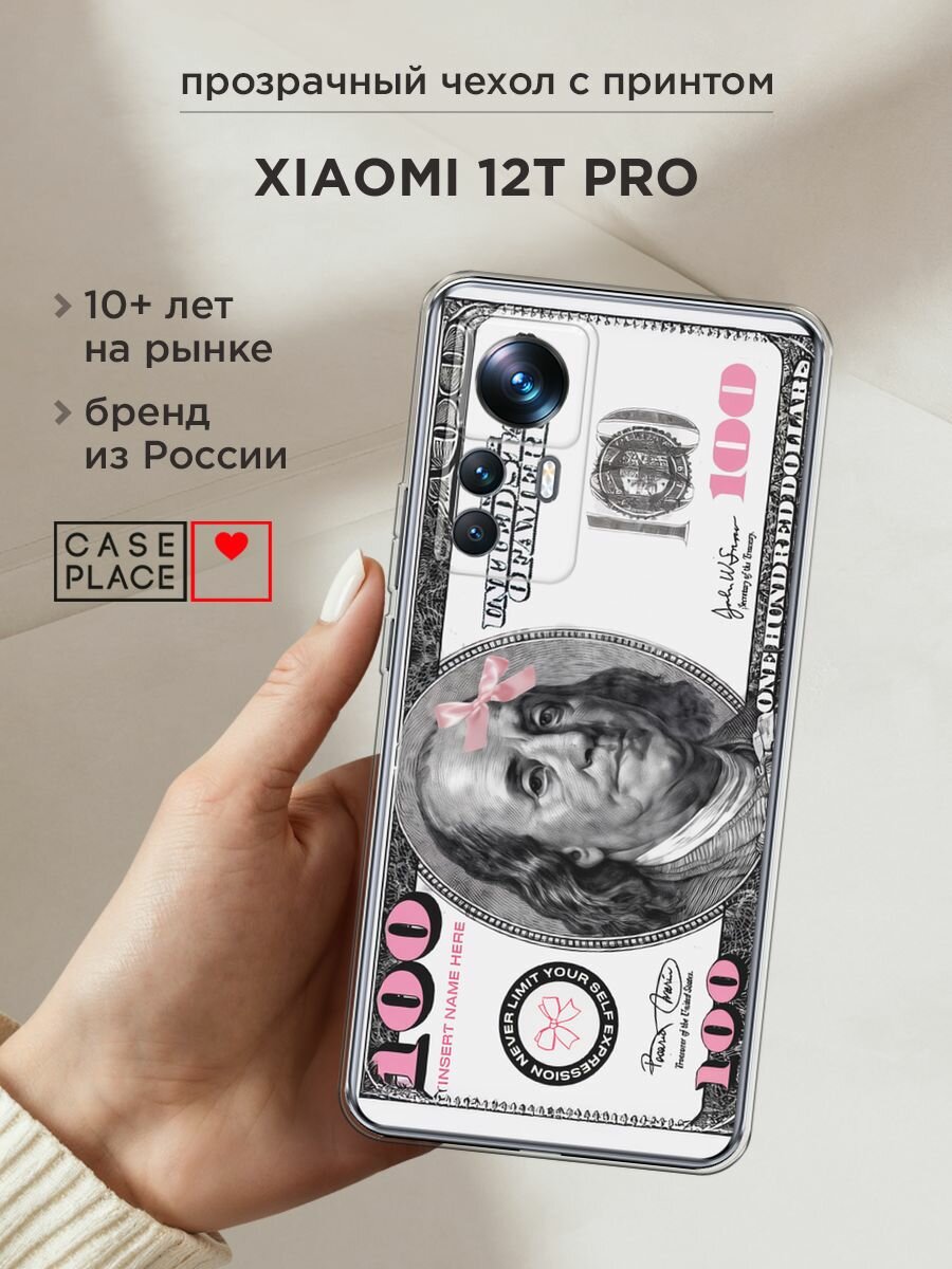 Чехол на Xiaomi 12T Pro / Сяоми 12T Про с принтом "Милый доллар"