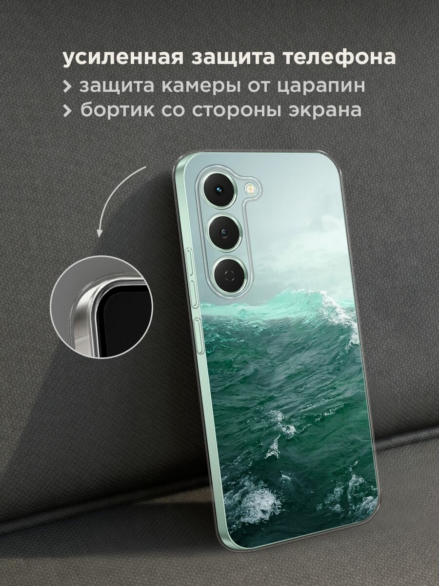 Чехол на Tecno Spark 40 Pro / Текно Спарк 40 Про с принтом "Волны 12" — фото 1