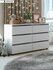 ARNIKA Комод широкий с ящиками "Токио", 120х37х74см, Белый