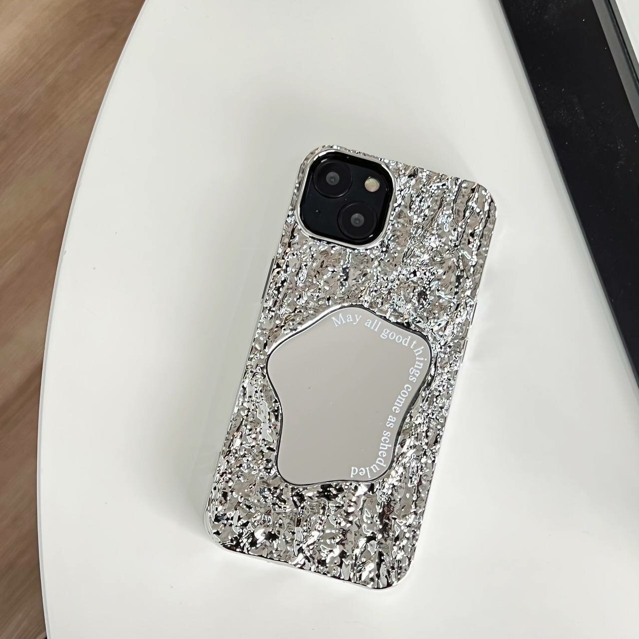 Чехол MagSafe, для iPhone 15/15 Pro/15 Max, замша, коралловый меланж — фото 1