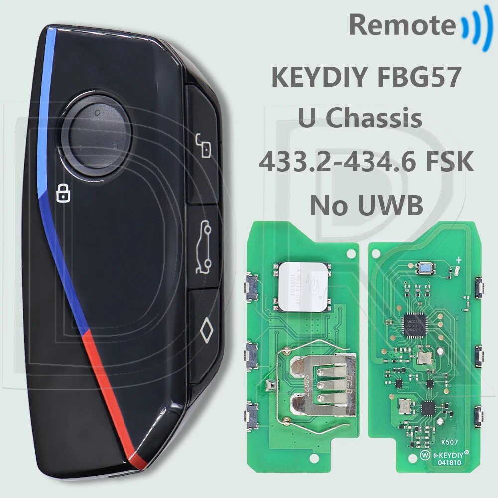DR UWB ID49 433.2-434.6 FSK OEM PCB или FBG57 Автомобильный дистанционный ключ без UWB для BMW 1 2 X1 X2 IX1 IX2 U06 U10 U11 U12 MINI Countryman U25