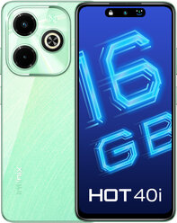 Смартфон Infinix HOT 40i 8/256 ГБ Global для РФ, Dual nano SIM, Starfall Green