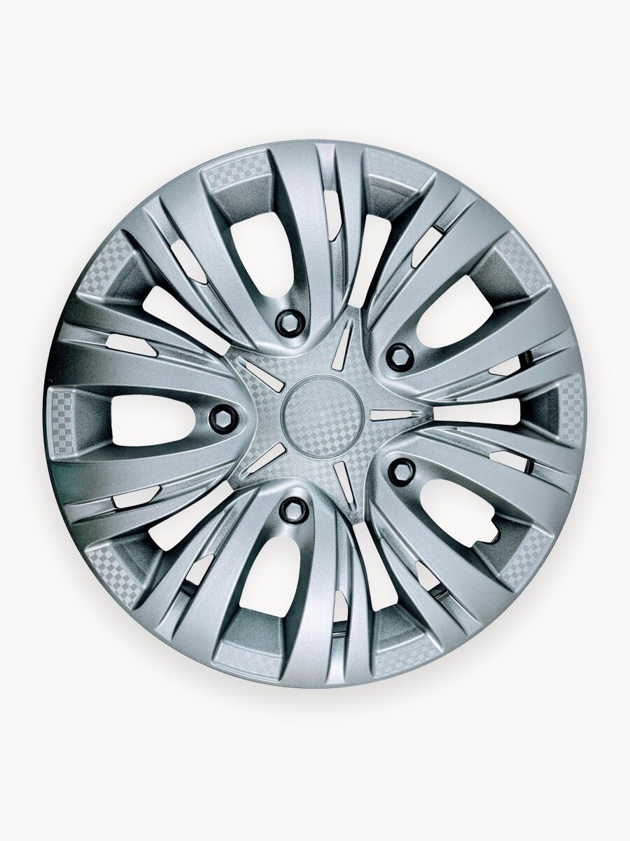 Колпаки на колеса R14 старт, серебристые, ABS-пластик, 4 штуки