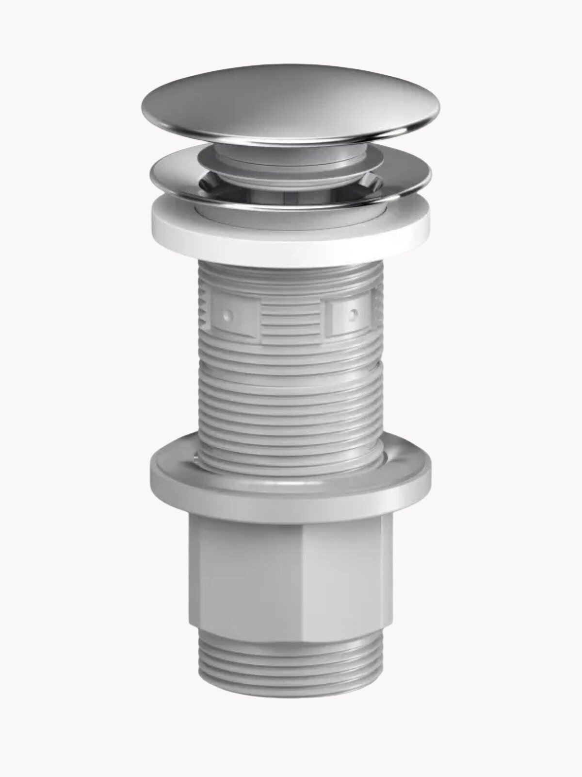 Донный клапан AM.PM Jump, нержавеющая сталь и ABS-пластик, для раковин, с регулируемой высотой, хром