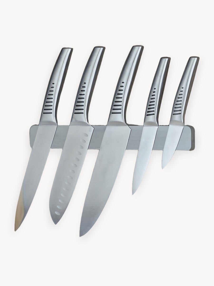 Магнитный держатель для ножей homEscape, самоклеящийся 3М, длина 30см, круглые края