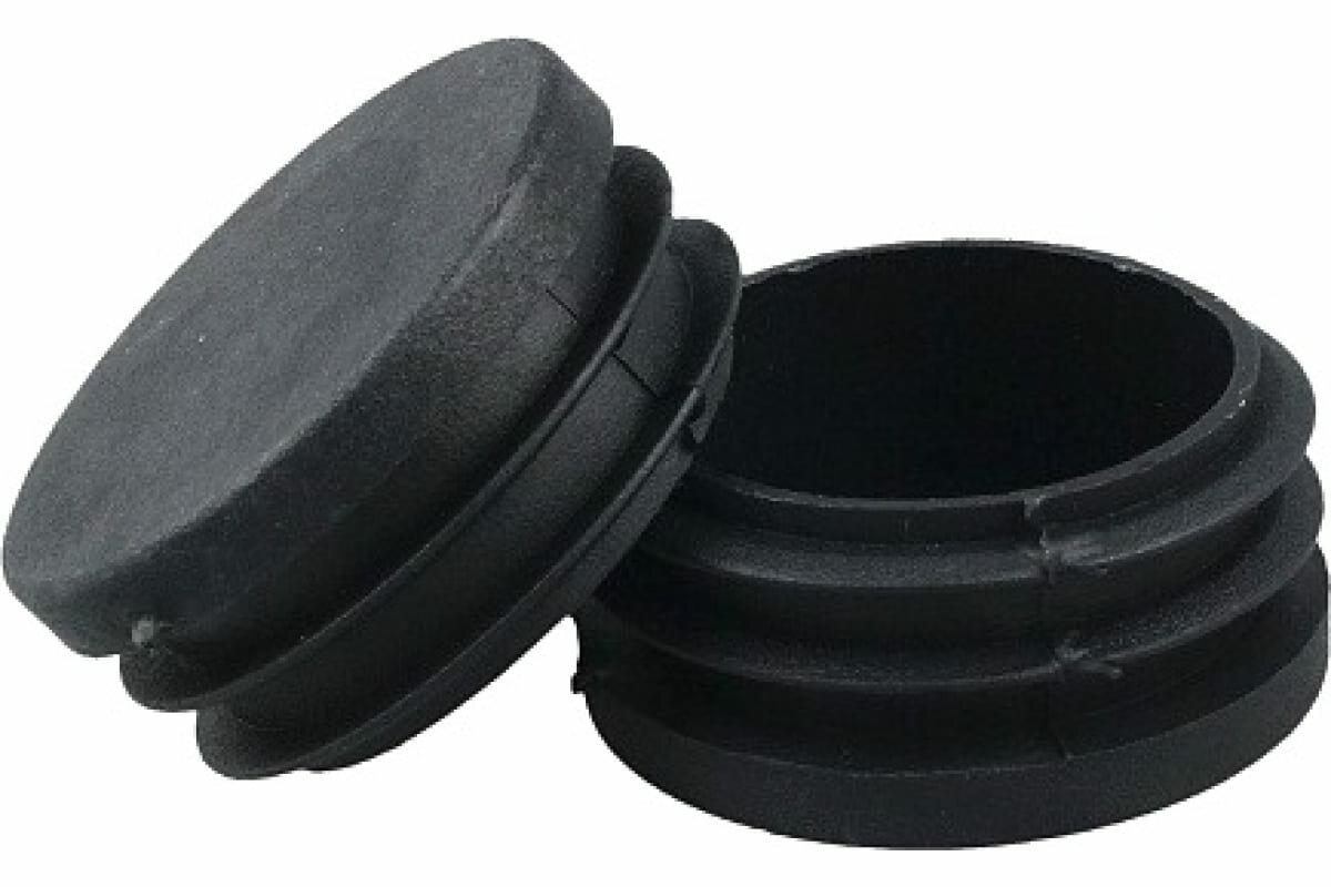 фото Внутренняя заглушка для трубы Tech-Krep D76 мм, черный пластик, 1 шт. пакет 155046