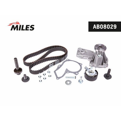 фото Miles комплект ремня грм для ford focus/fiesta 1.25-1.6 01- (с помпой)