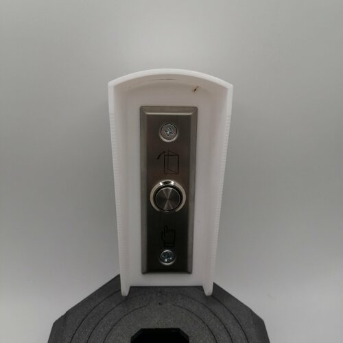 Защитный козырек для врезной кнопки выхода (белый) 125х45мм (Пластик 3D печать)