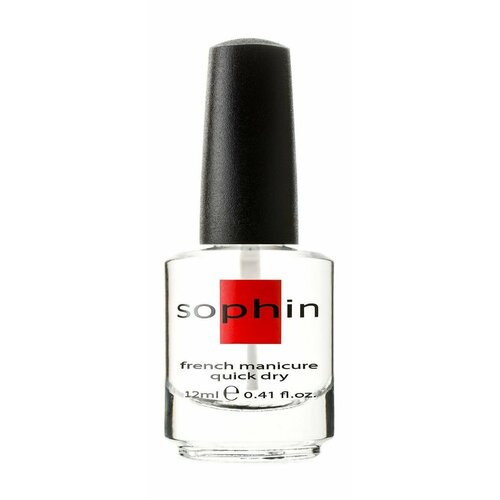 Кристальный закрепитель лака с эффектом сушки / Sophin French Manicure Quick Dry