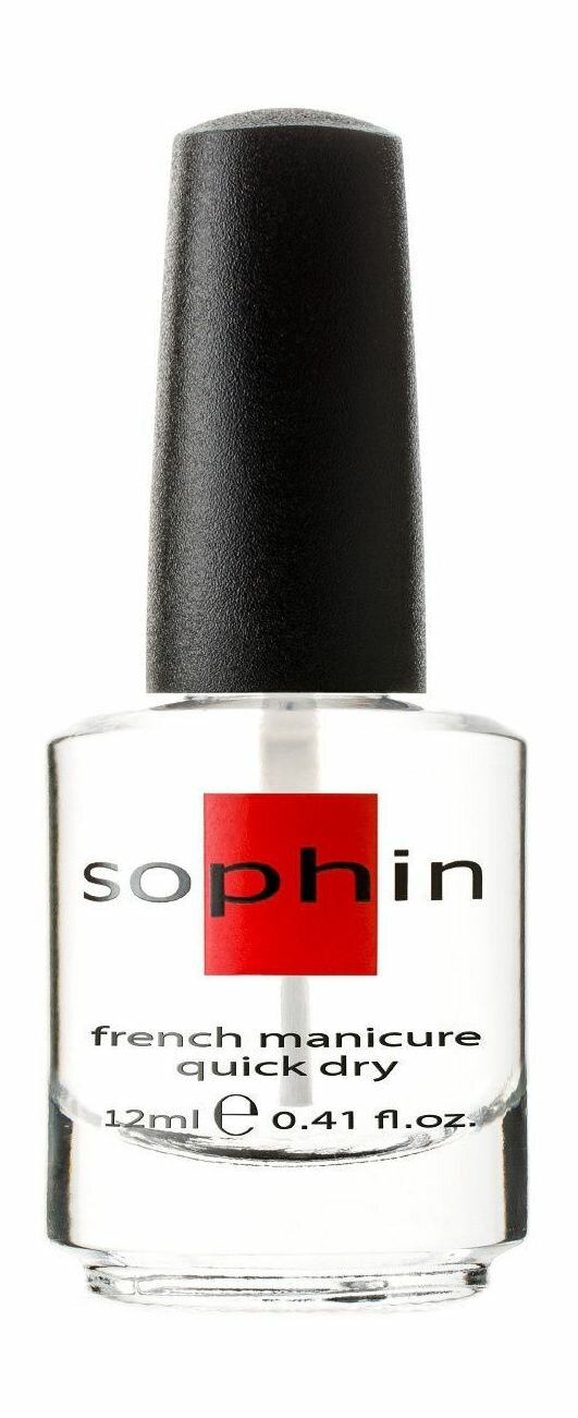 Кристальный закрепитель лака с эффектом сушки / Sophin French Manicure Quick Dry