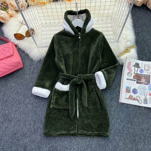 фото Халат , размер 40, зеленый нет бренда