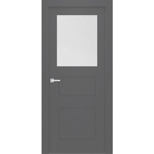 Межкомнатная дверь Belwooddoors Инари витраж 39 эмаль графит