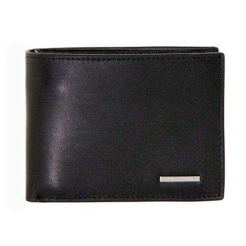 фото Кошелек pratero, фактура гладкая, черный