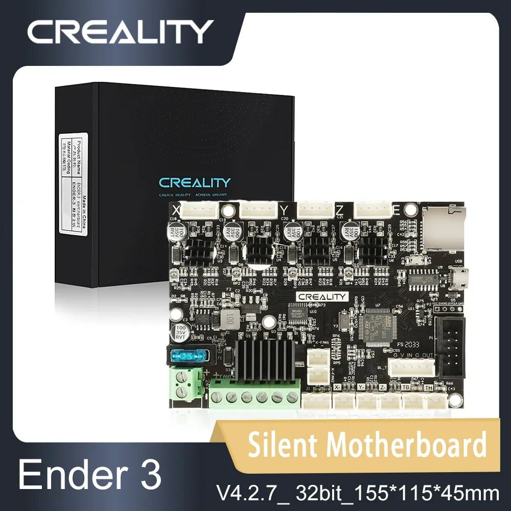 Плата управления Creality v4.2.7 для Ender 3 MAX с драйверами TMC2225. Материнская плата Creality Ender 3 MAX v4.2.7