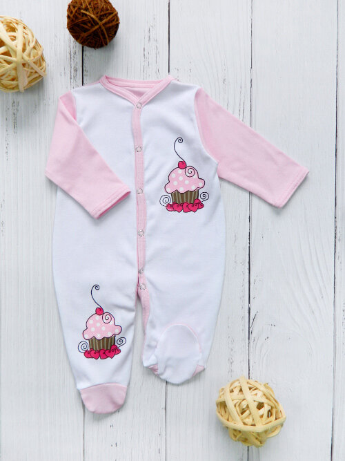 фото Комбинезон для девочки, 1903, розовый (68)