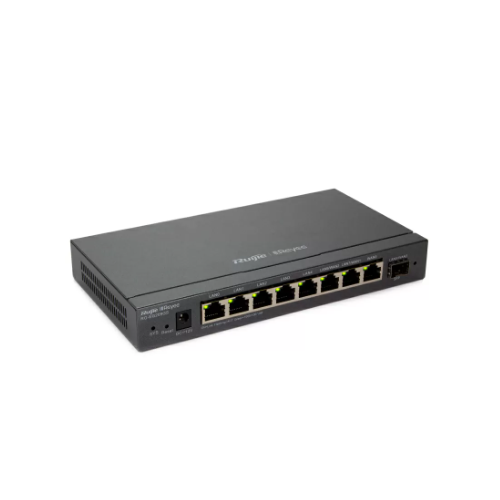 Маршрутизатор Ruijie Reyee Desktop 9-port cloud management router , including 8 gigabit electrical ports and 1 gigabit SFP port , supports 1 WAN port , 5 LAN ports , and 3 LAN /WAN ports ; a maximum of 200 concurrent user ruijie reyee desktop 9 port cloud management router including 8 gigabit electrical ports and 1 gigabit sfp port supports 1 wan port 5 lan ports