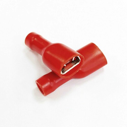 Клемма плоская полн. изолир. - Гнездо (мама) 6.3мм 0.5-1.5кв. мм LVD1-6.3F (рппи-м), SGE (200шт)