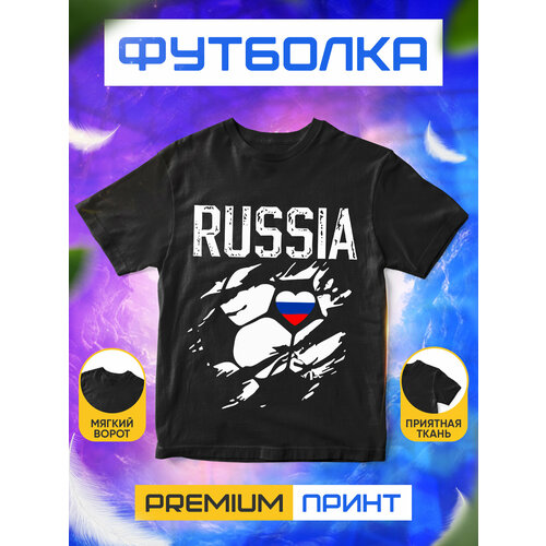 фото Футболка, размер m, черный без бренда