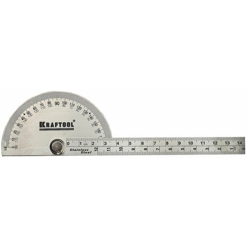 KRAFTOOL Protractor 145 мм, Транспортир (34290) транспортир с линейкой 100 мм