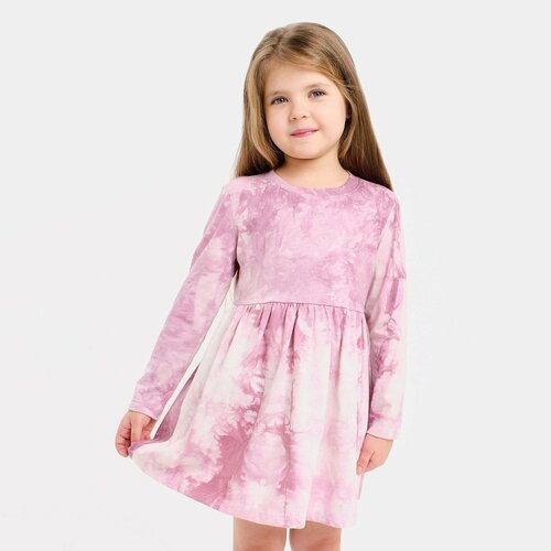 фото Платье детское kaftan "dream" р.36 (134-140), лиловый тай-дай