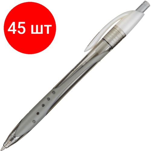 Комплект 45 штук, Ручка шариковая автомат. Attache Ultima Supergrip 0.5мм черн, манж