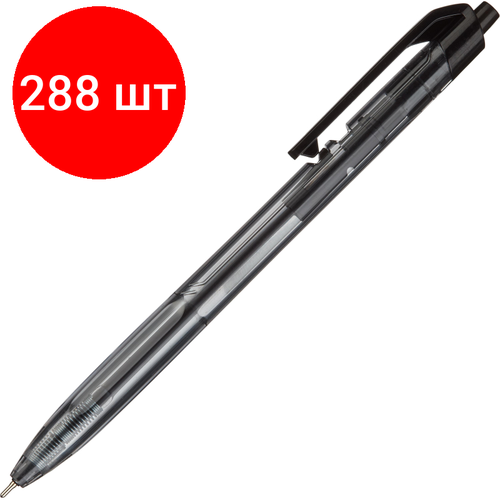 Комплект 288 штук, Ручка шариковая автомат. Deli X-tream, д. ш.0.7 мм, линия 0.4 мм, черн